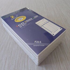 SALES ORDER BOOKS - NEW - 2 part - 50 Sets in each in book - 6 Books = 300 sets